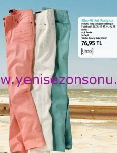 pamuklu streç slim fit renkli skinny pantolon