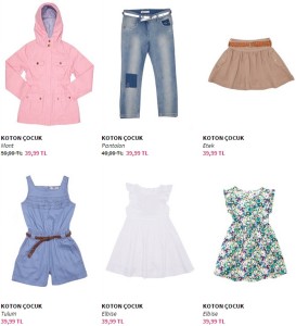yazlık çocuk kıyafetleri ve fiyatları 2014