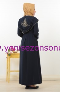 yeni sezon feraceler nihantugra nakis islemeli astarsiz ferace lacivert