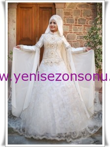 yeni sezon pınar şems 2014 sıla gelinlik kapalı giyimi modelleri
