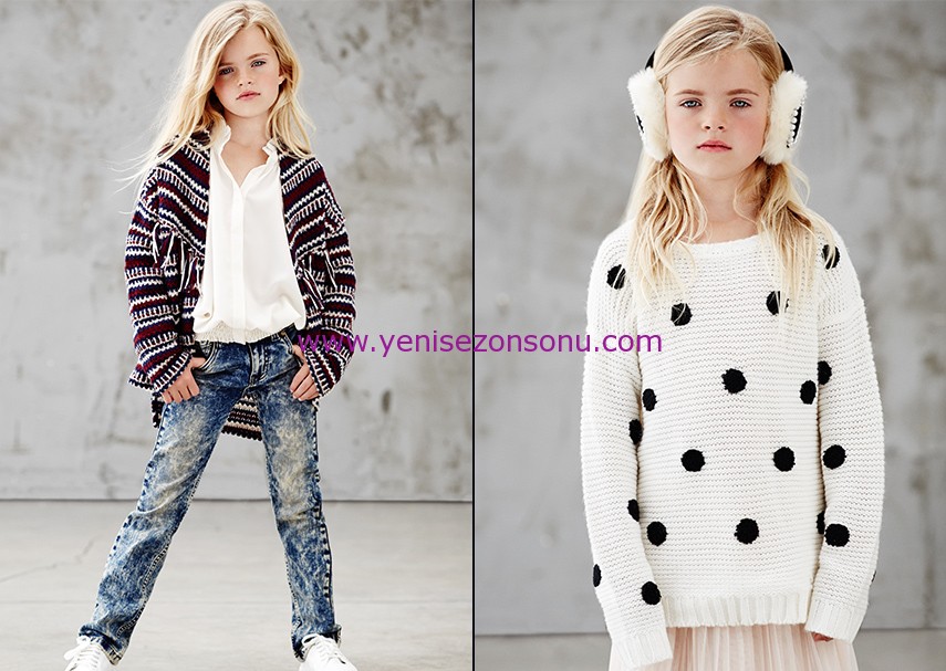 koton 2014 2015 sonbahar kış kız çocuk kıyafetleri
