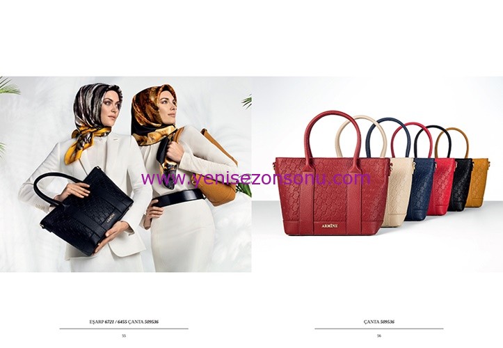 Armine 2015 yaz029 yeni sezon eşarplar çanta modelleri