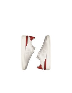 Hogan 2015 sonbahar erkek ayakkabı çanta 27 Pure 86 Sneakers in white leather and red slash