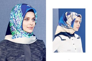 armine mavi ipek eşarp modelleri 2016