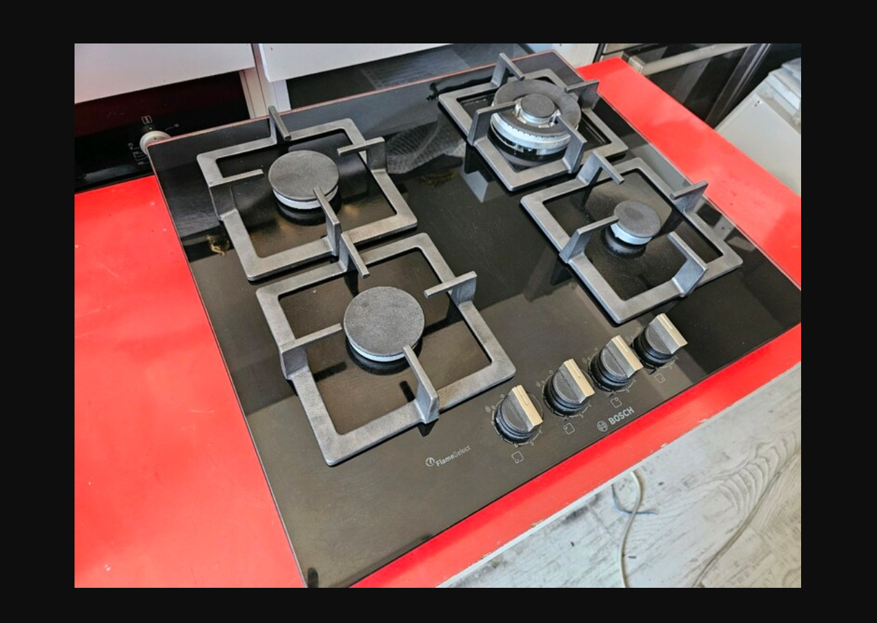 İKİNCİ EL BOSCH ANKASTRE OCAK WOKLU DÖKÜM İZGARA 3 BOSCH ANKASTRE OCAK WOKLU DOKUM IZGARA 2